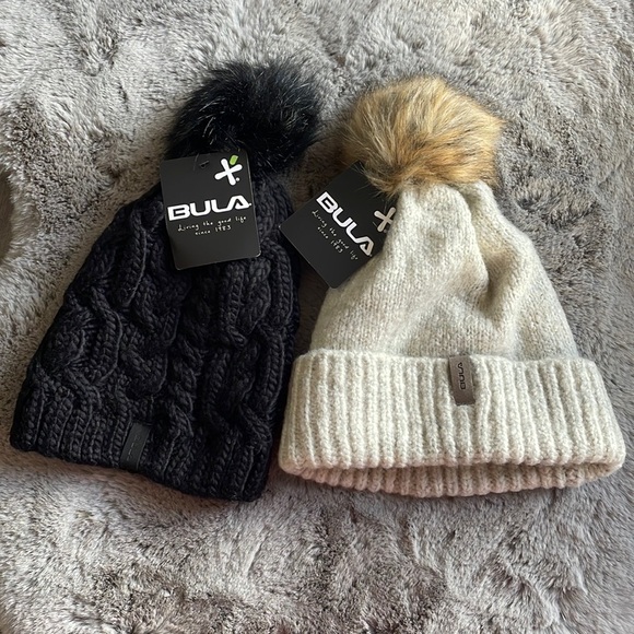 Bula - 2 Pom Wool blend Beanies - Picture 6 of 6